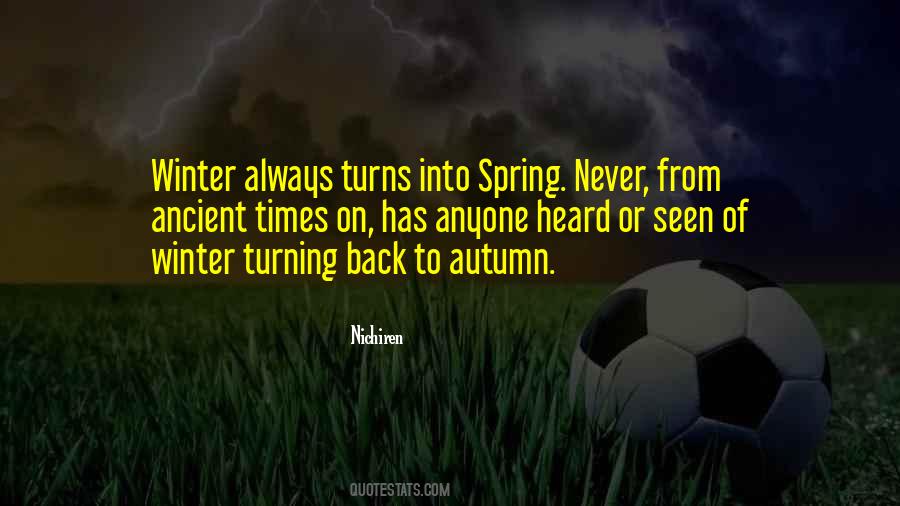 Quotes About Turning Back #1054779