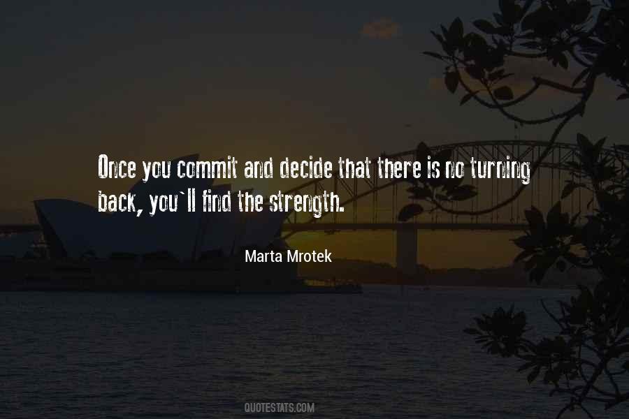 Quotes About Turning Back #342916
