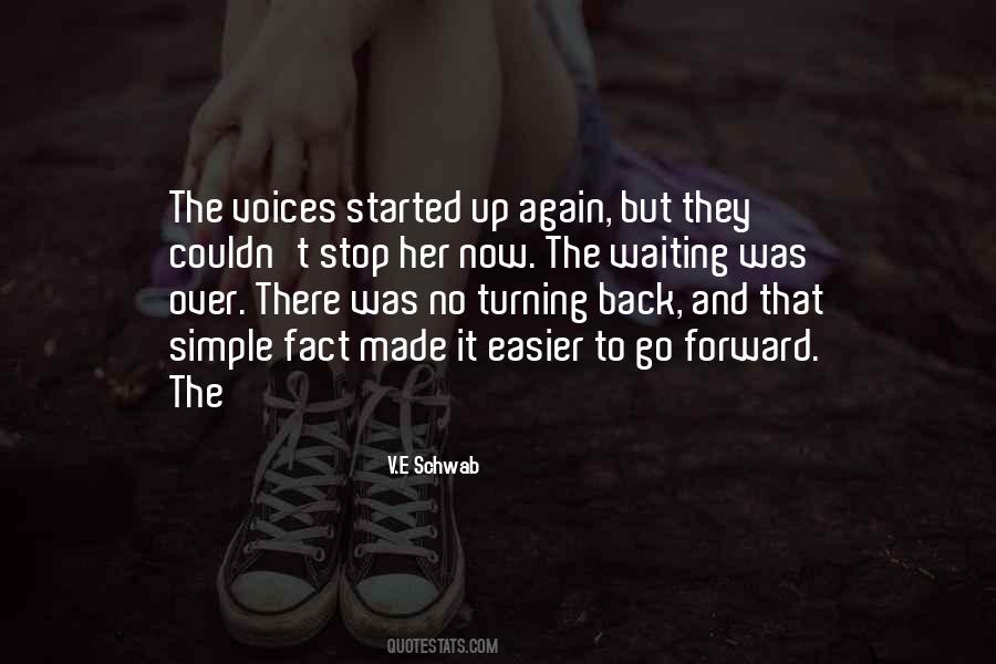 Quotes About Turning Back #438718