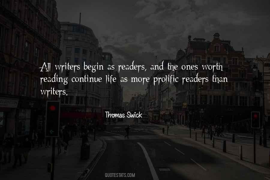 Quotes About Writers And Readers #134383