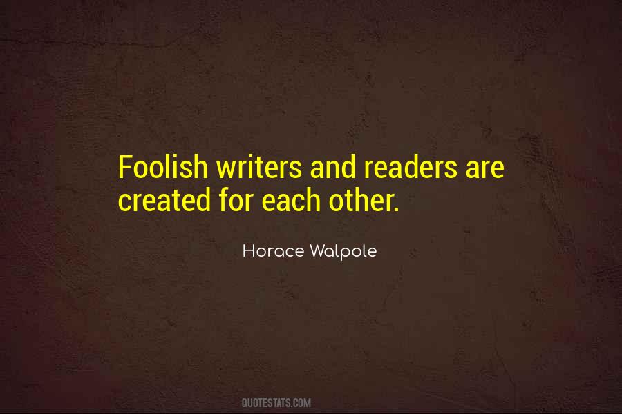 Quotes About Writers And Readers #1765996