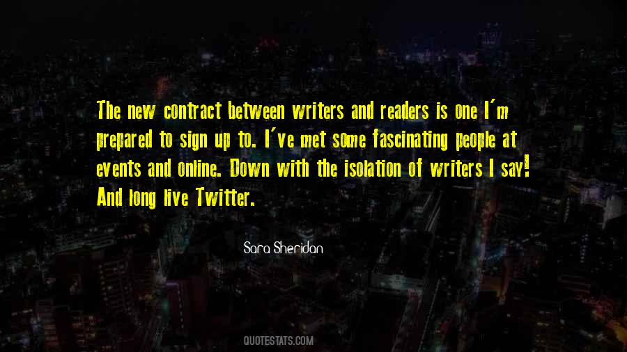 Quotes About Writers And Readers #180550