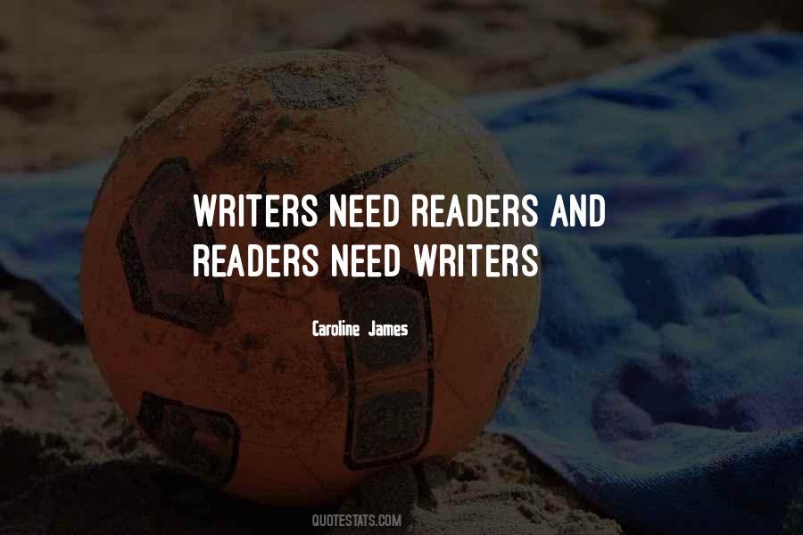 Quotes About Writers And Readers #200485