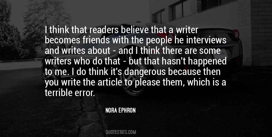 Quotes About Writers And Readers #777341