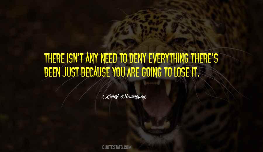 Deny Love Quotes #809844