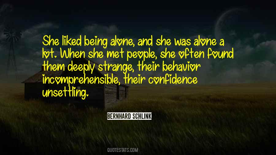 Was Alone Quotes #1510153