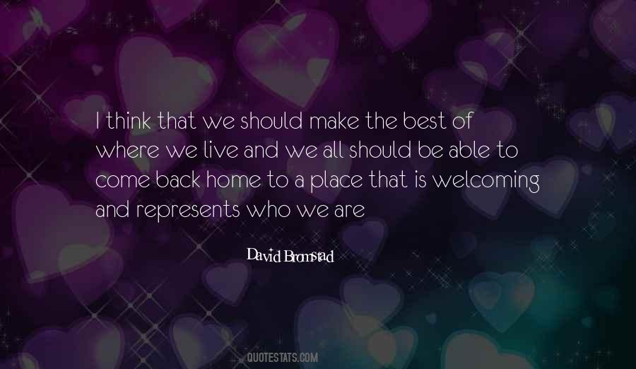 Quotes About The Best Place To Be #98144