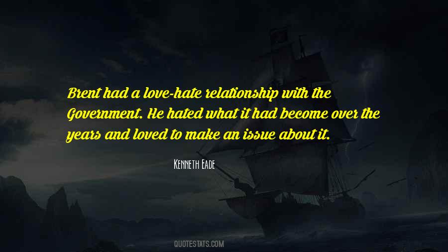 Love Hate Relationship Quotes #621111