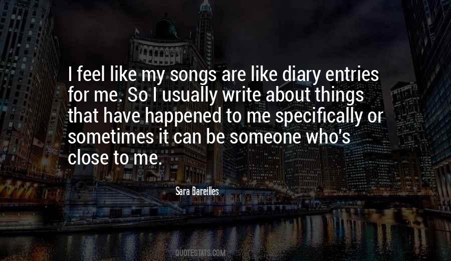Quotes About Diary Entries #952762