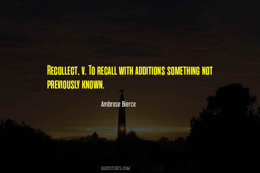Quotes About Recalls #1458433
