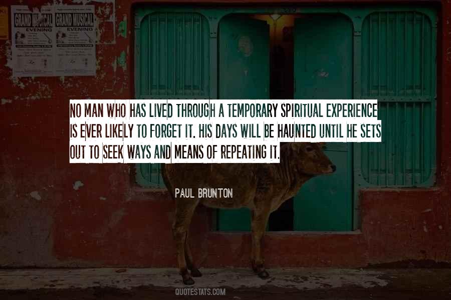 Spiritual Experience Quotes #1739059