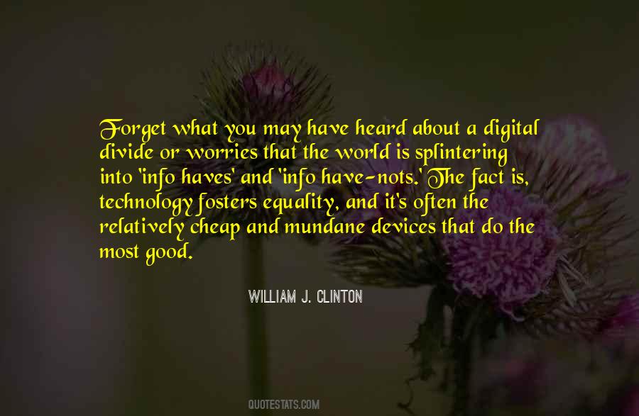 Quotes About Digital Divide #1808987