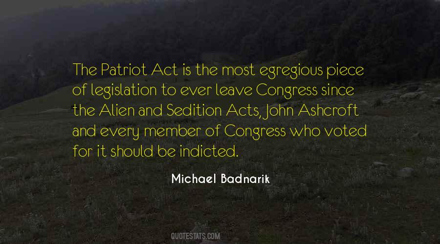 Quotes About Patriot Act #1218421