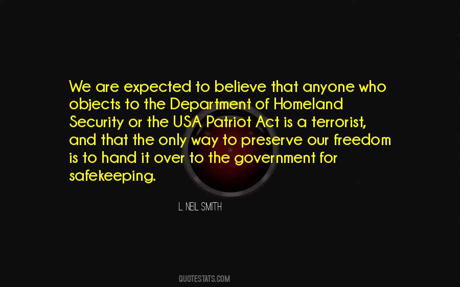 Quotes About Patriot Act #1270325