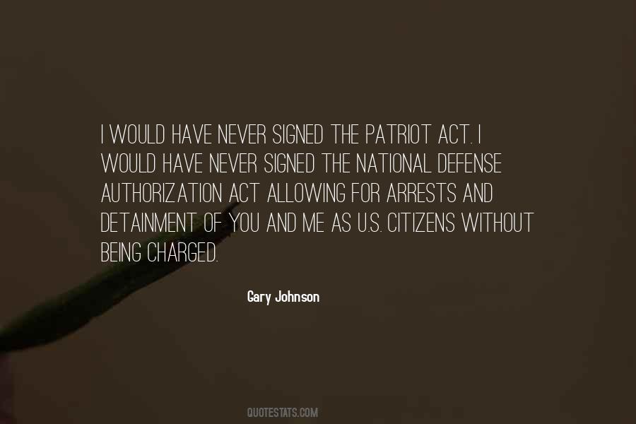 Quotes About Patriot Act #1415126