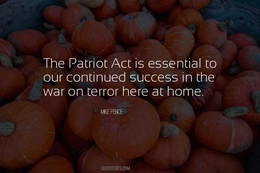 Quotes About Patriot Act #1789450