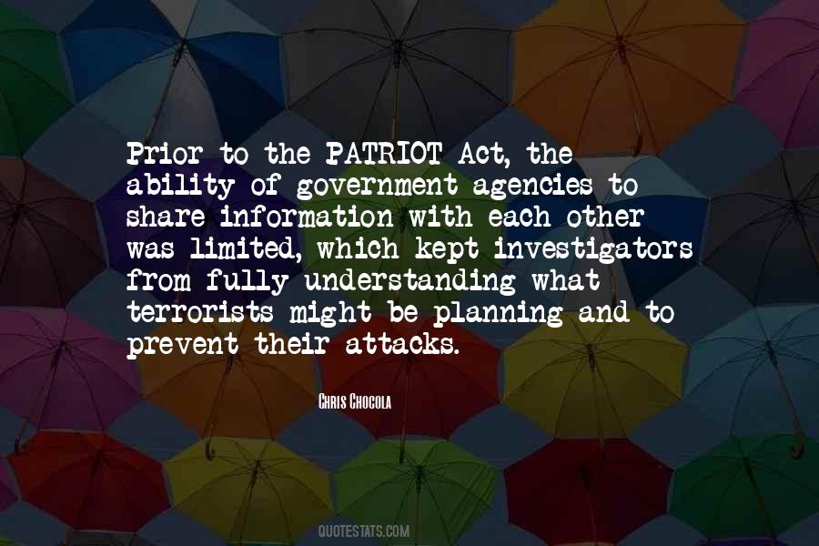 Quotes About Patriot Act #1859292