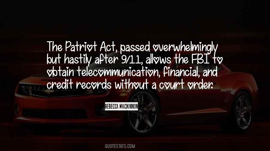 Quotes About Patriot Act #441256