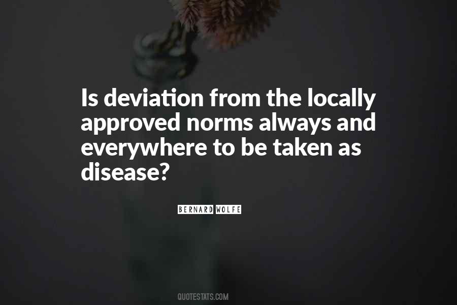 Quotes About Deviation #783084