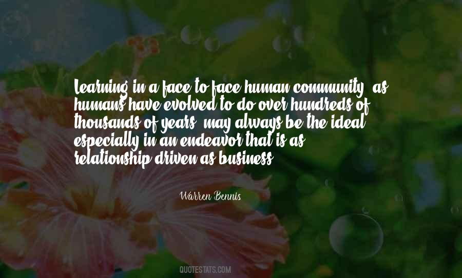 Quotes About Face To Face Learning #1567891