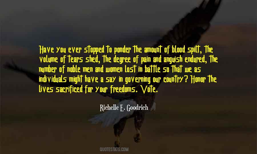 Blood Sacrifice Quotes #1758197