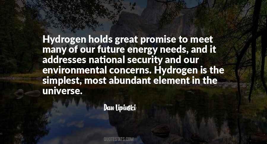 Quotes About Hydrogen #742178