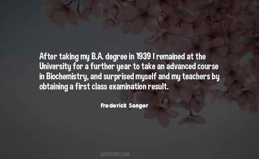 Quotes About Sanger #1300638