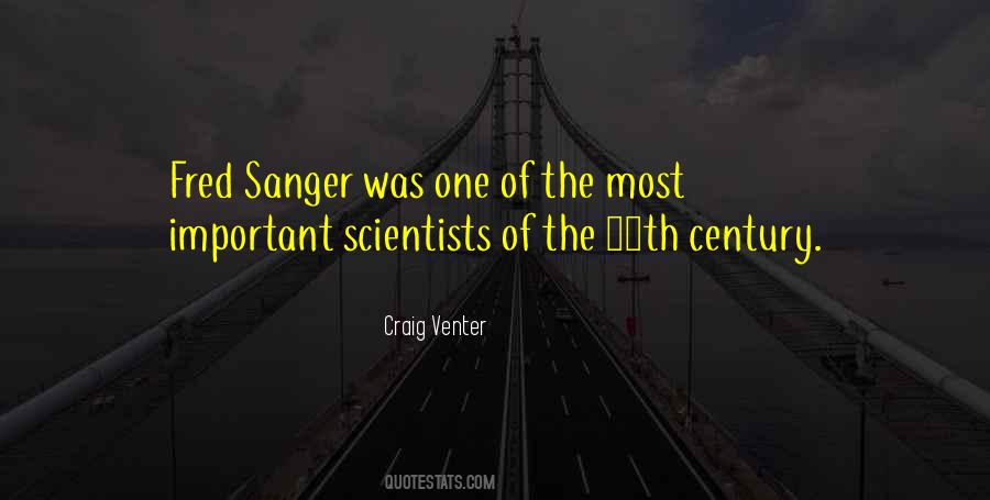 Quotes About Sanger #1594587
