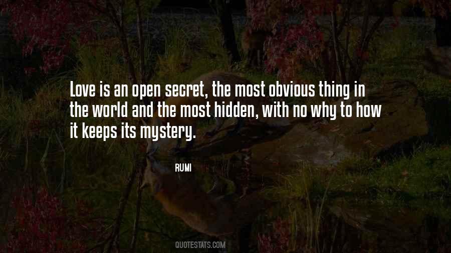 Open Secret Quotes #1495049