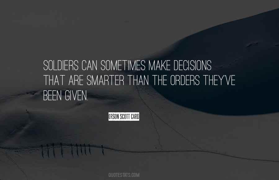 Quotes About Military Orders #11701