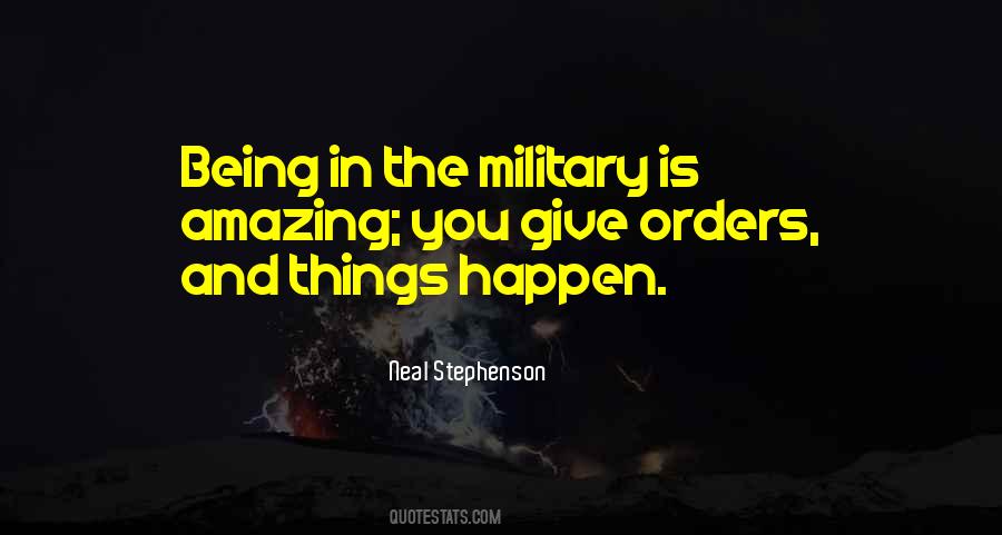 Quotes About Military Orders #1827314