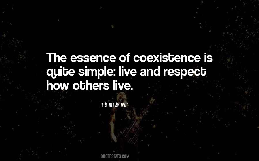Quotes About Coexistence #1845099