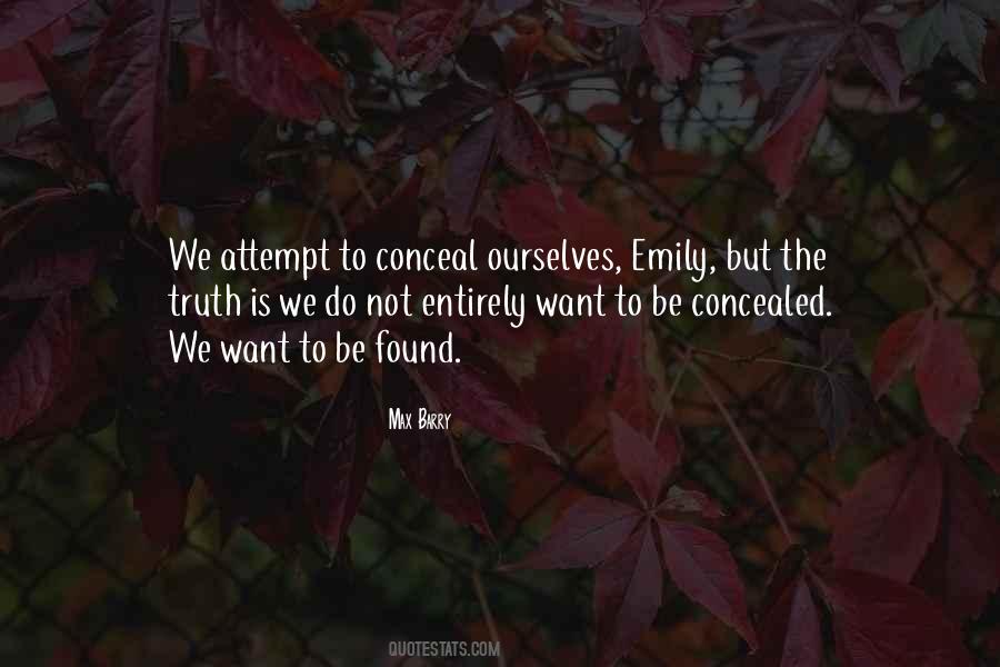 Quotes About Concealed #1326066