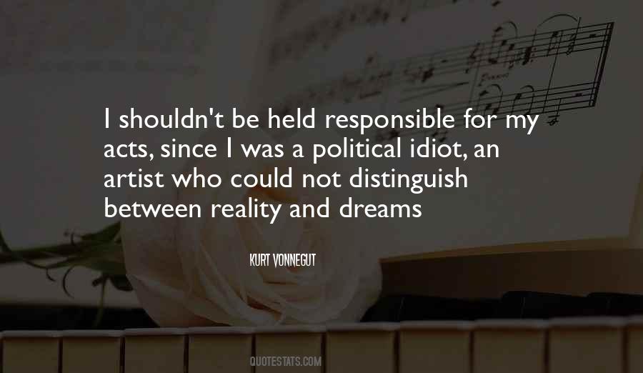 Reality Dreams Quotes #35092