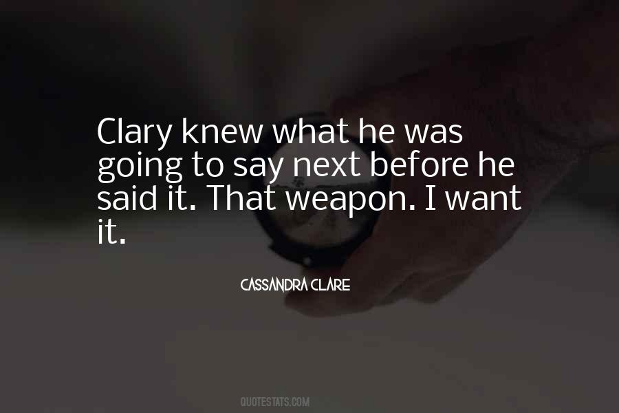 Quotes About Clary #1028363