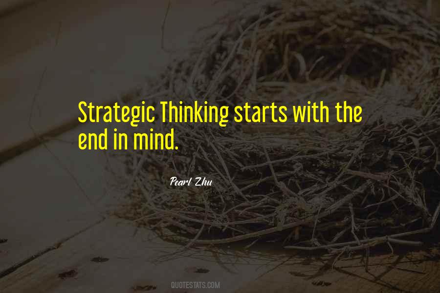 Quotes About Strategic Thinking #1210869