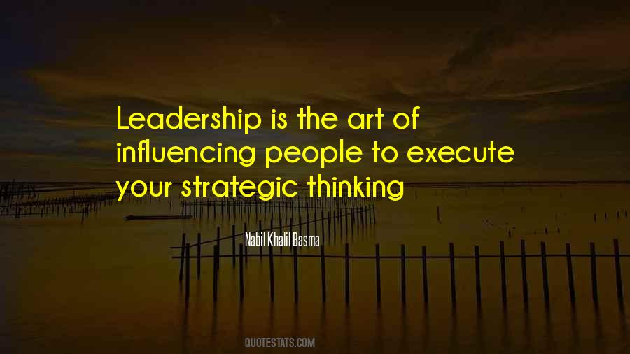 Quotes About Strategic Thinking #560023