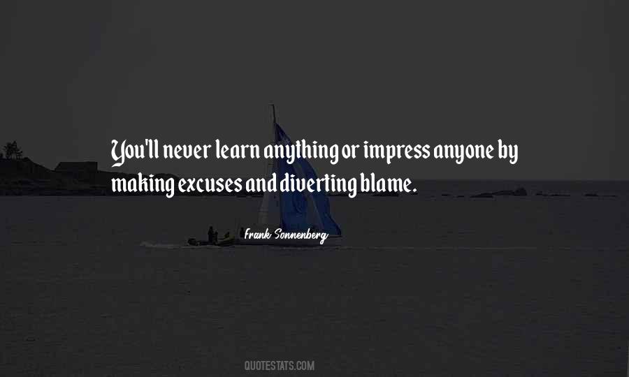 Quotes About Excuses #1343320