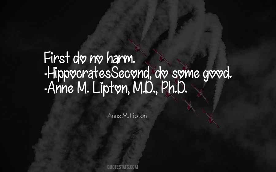 Quotes About No Harm #1070669