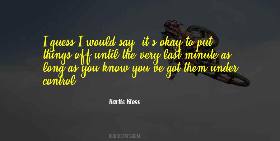 Quotes About It's Okay #1348655