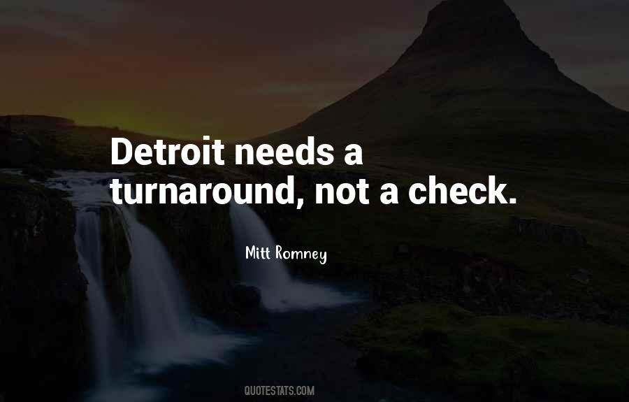 Quotes About Turnaround #556146