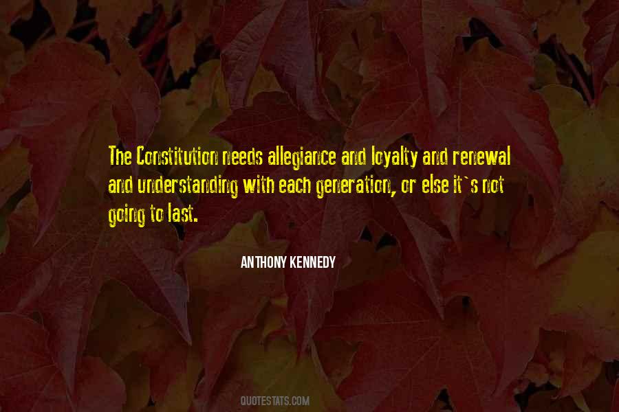 Loyalty Allegiance Quotes #1528152