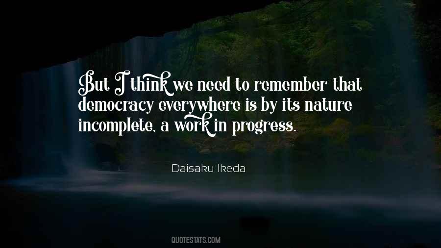 Quotes About Incomplete Work #747522