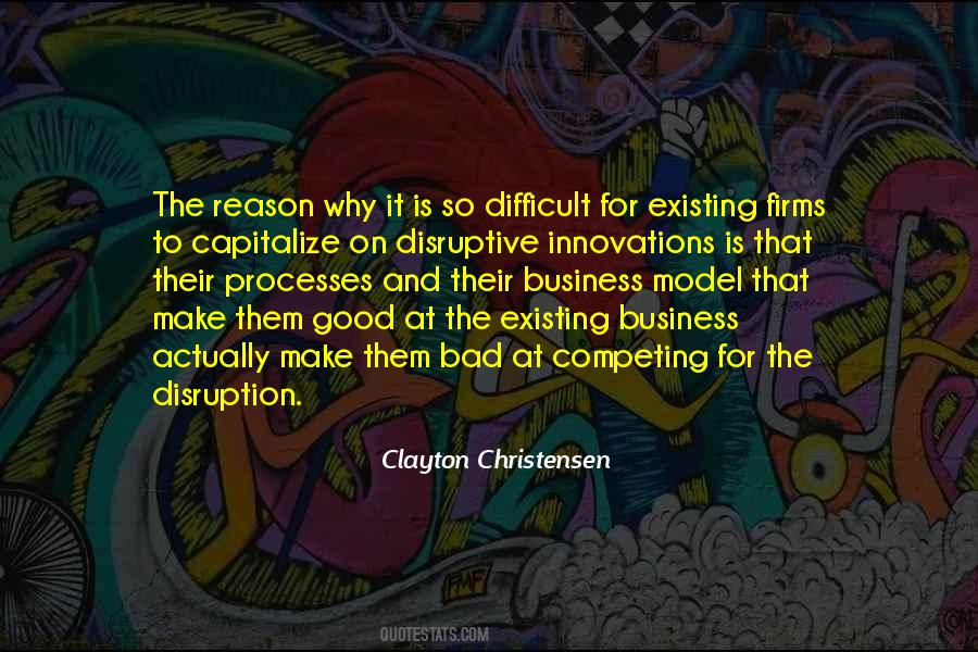 Quotes About Business Disruption #1212362