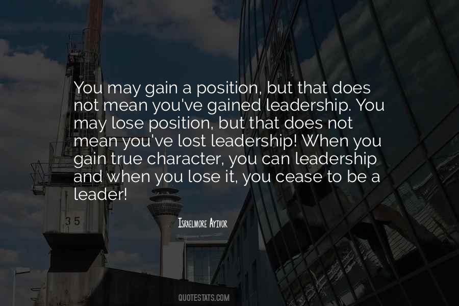 True Leader Quotes #883321