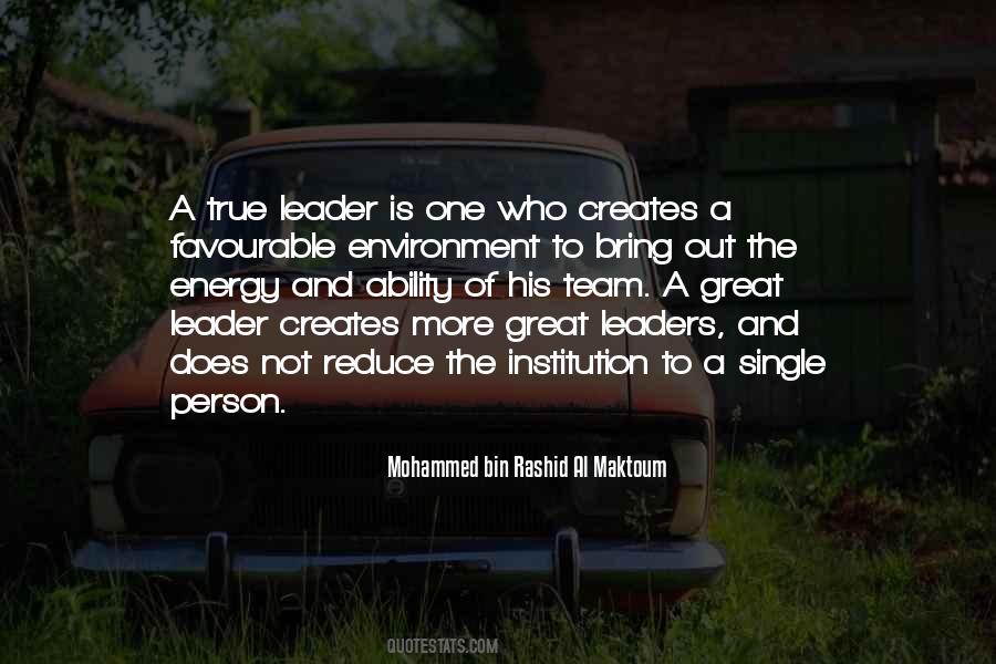 True Leader Quotes #93791