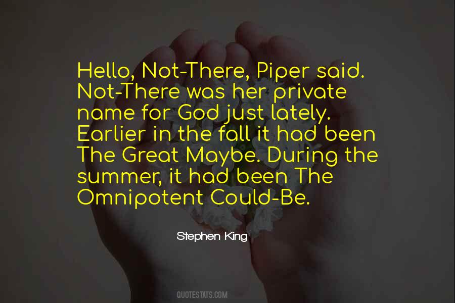 Quotes About Omnipotent #602736