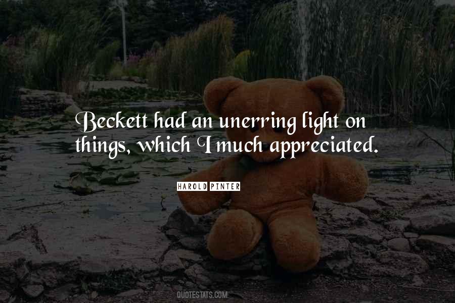 Quotes About Beckett #1489086