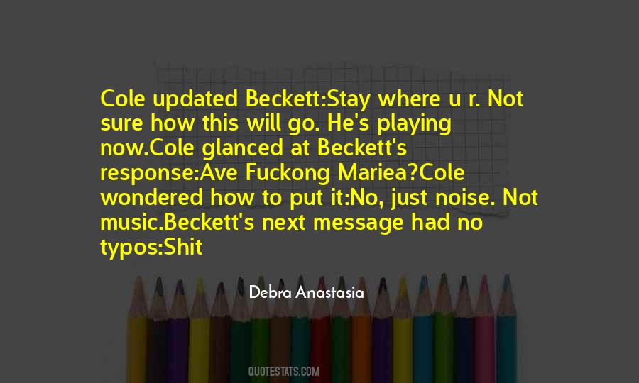 Quotes About Beckett #1567433