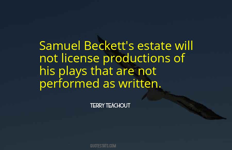 Quotes About Beckett #1638299